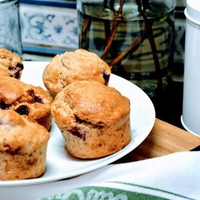 Muffins framboises cranberries flocons avoine sur Swanee Rose Le Blog