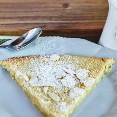 Gâteau aux amandes sur Swanee Rose Le Blog