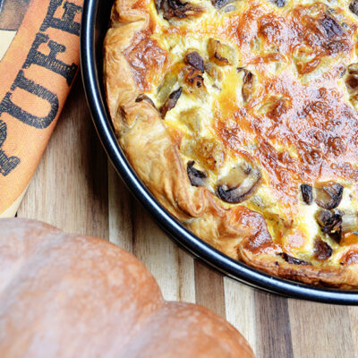 Recette de quiche Butternut Champignons sur Swanee Rose Le Blog