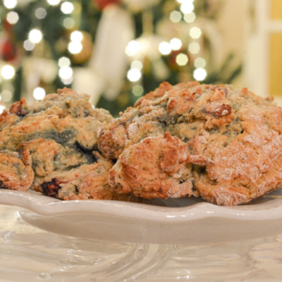 Scones anglais aux myrtilles