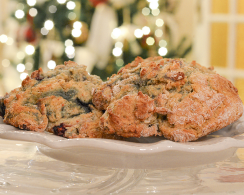 Scones anglais aux myrtilles